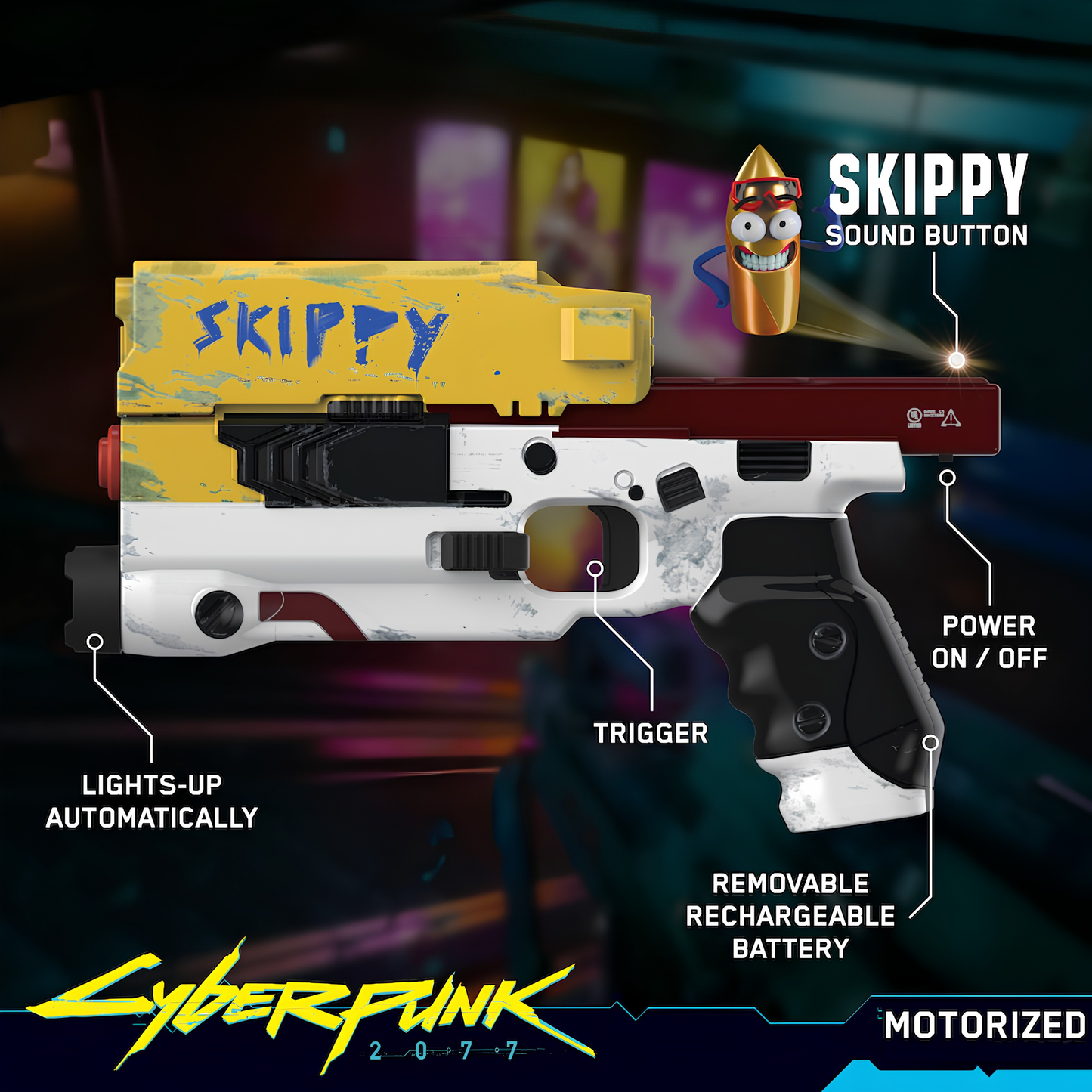 Cyberpunk 2077 Skippy Smart Pistol Functional Replica by Zing Pop Shop