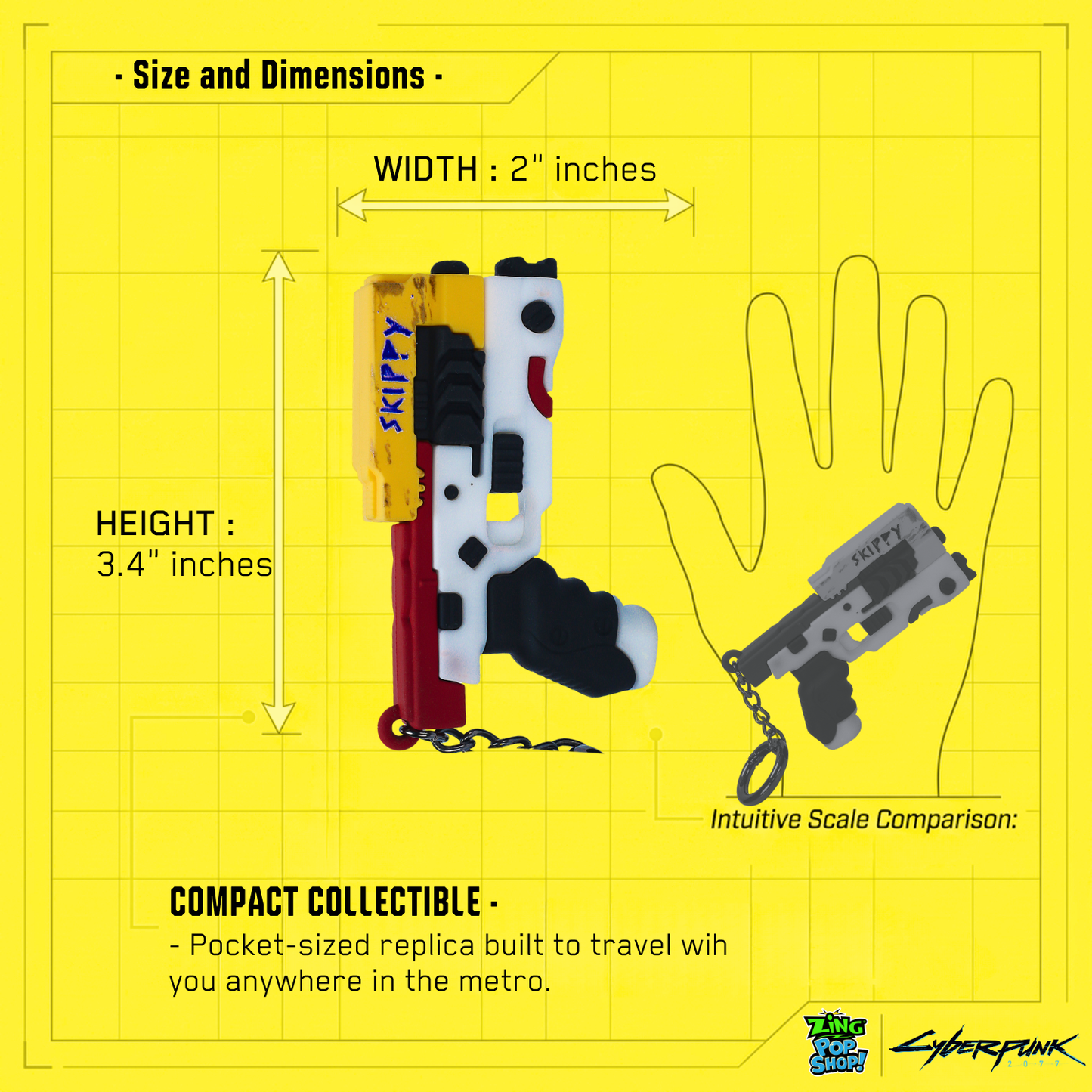 Cyberpunk 3D Weapon Keychains by Zing Pop Shop – Choose Your Loadout