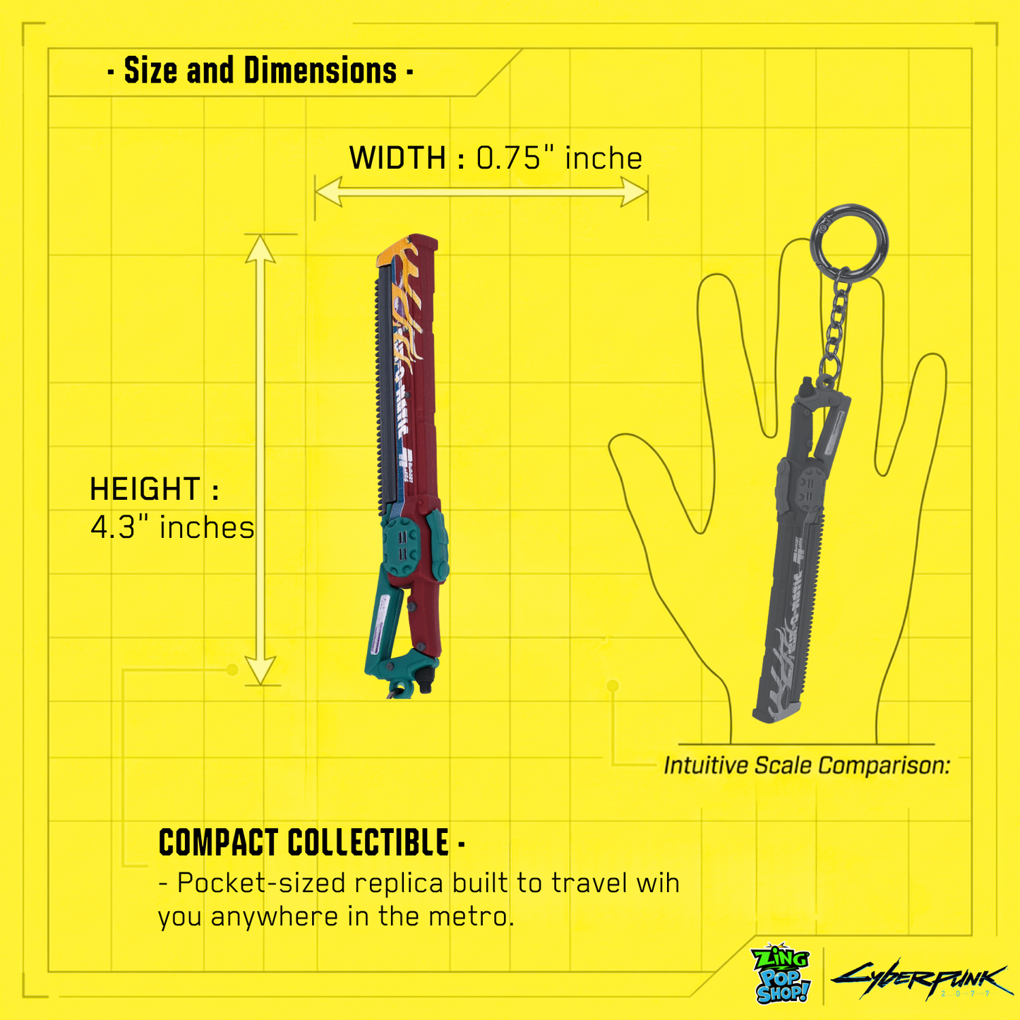 Cyberpunk 3D Weapon Keychains by Zing Pop Shop – Choose Your Loadout