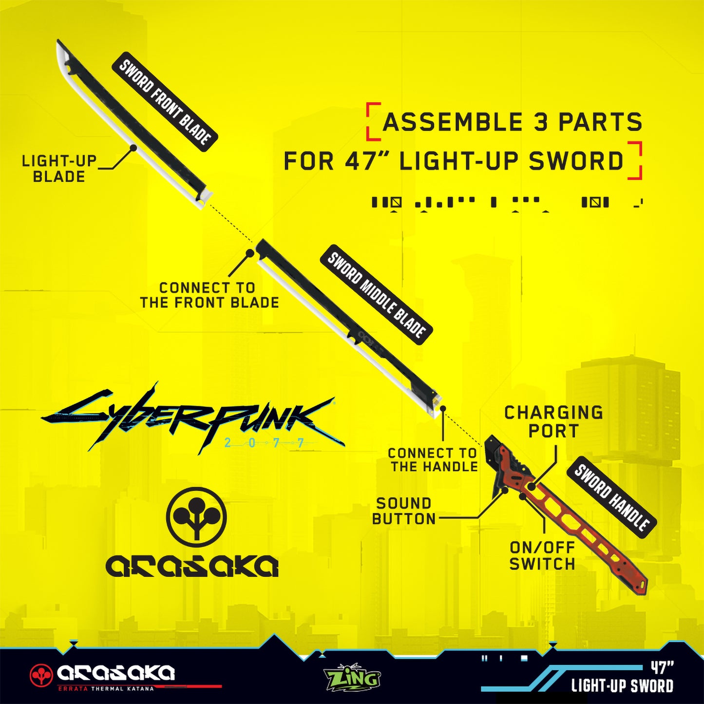 Cyberpunk 2077 Thermal Katana Functional Replicas by Zing Pop Shop – ERRATA & Valentino Editions